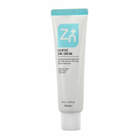 Успокаивающий крем для лица с цинком A'PIEU Cicative Zinc Cream - 55 мл