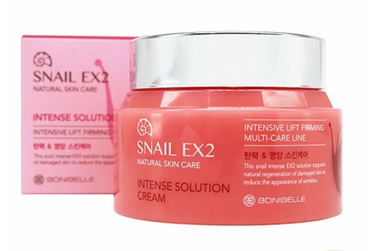 Омолаживающий крем для лица Bonibelle Snail EX2 Intense Solution Cream - 80 мл