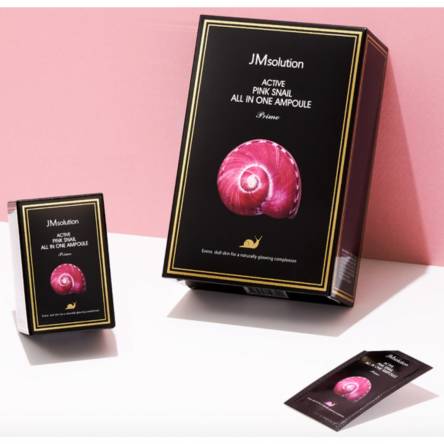 Сыворотка с улиткой JMSolution Active Pink Snail All in one Ampoule Prime - 2 мл