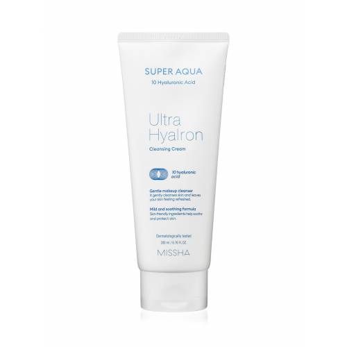 Очищающий крем для лица MISSHA Super Aqua Ultra Hyalron Cleansing Cream - 200 мл