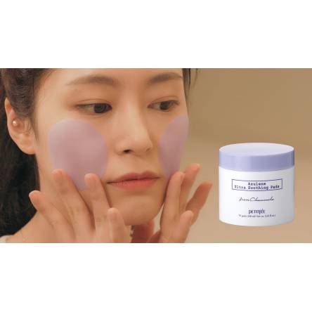 Успокаивающие пэды с азуленом PETITFEE Azulene Ultra Soothing Pads - 70 шт