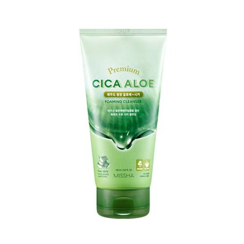 Пенка для умывания с центеллой MISSHA Premium Cica Aloe Foaming Cleanser - 150 мл