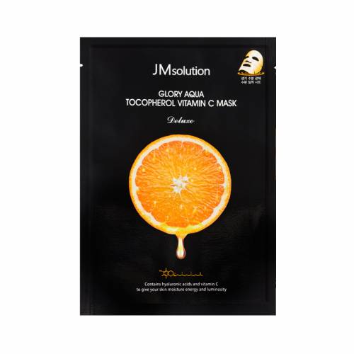 Тканевая маска для выравнивания тона JMsolution Glory Aqua Tocopherol Vitamin C Mask - 30 мл
