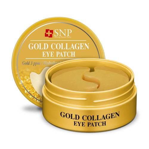 Гидрогелевые патчи для глаз с золотом и коллагеном SNP Gold Collagen Eye Patch - 60 шт