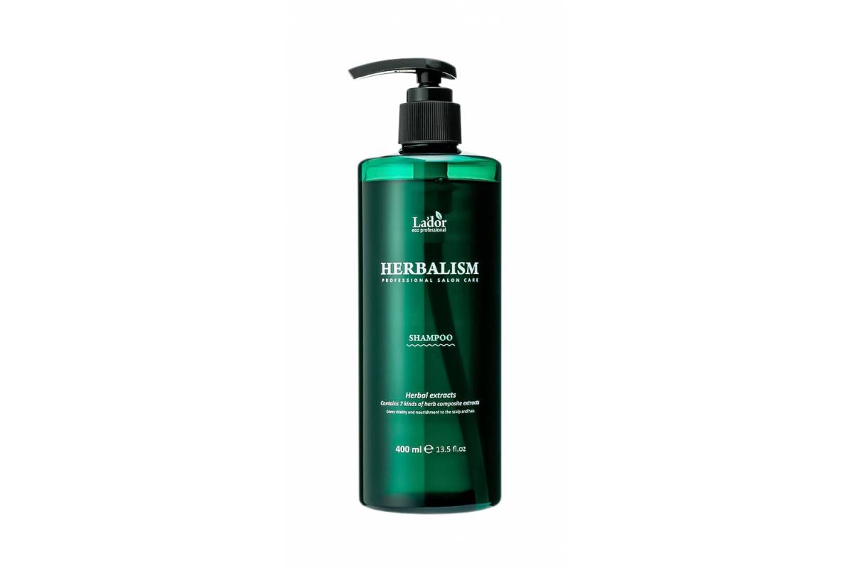 Слабокислотный травяной шампунь с аминокислотами Lador Herbalism Shampoo - 400 мл