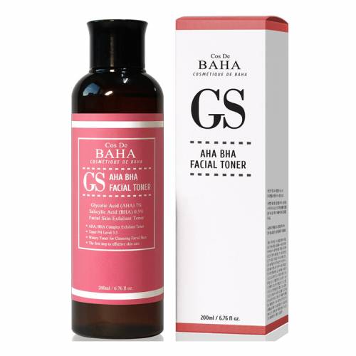 Тоник-эксфолиант с кислотами для проблемной кожи Cos de Baha AHA/BHA GS Toner - 200 мл