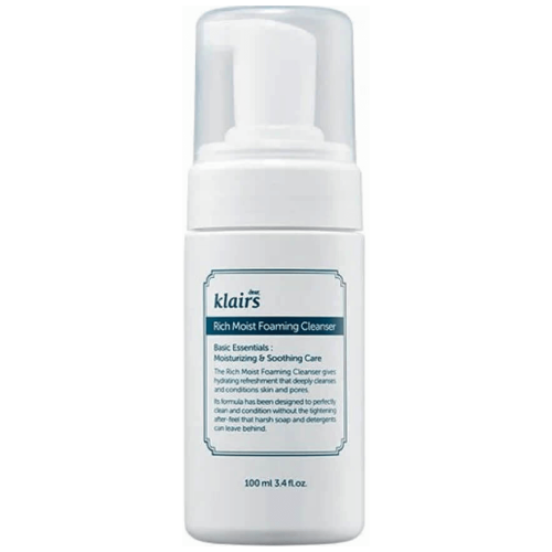 Увлажняющая кислородная пенка для умывания Dear, Klairs Rich Moist Foaming Cleanser - 100 мл