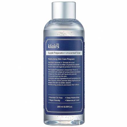  Смягчающий тонер для лица Dear, Klairs Supple Preparation Unscented Toner - 180 мл