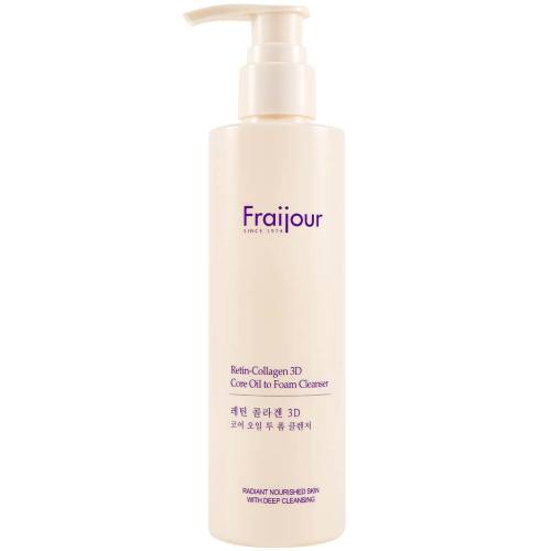 Гидрофильное масло-пенка с коллагеном и ретинолом Evas Fraijour Retin-Collagen 3D Core Oil to Foam Cleanser - 210 мл