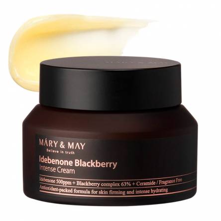 Антиоксидантный крем c комплексом ягод Mary & May Idebenone Blackberry Intense Cream - 70 мл