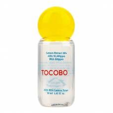Миниатюра кислотного тоника Tocobo AHA BHA Lemon Toner - 30 мл