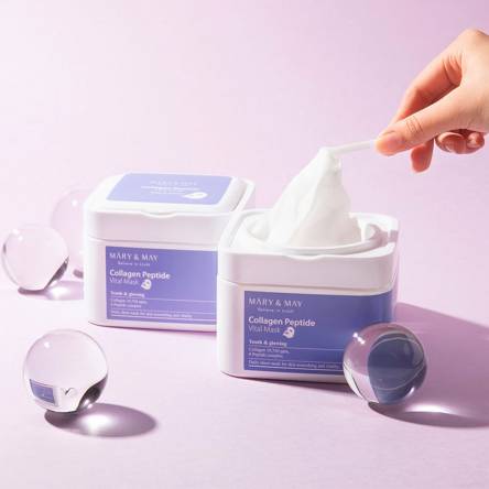 Набор увлажняющих лифтинг-масок c пептидами Mary&May Collagen Peptide Vital Mask - 30 шт