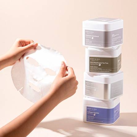 Набор увлажняющих лифтинг-масок c пептидами Mary&May Collagen Peptide Vital Mask - 30 шт