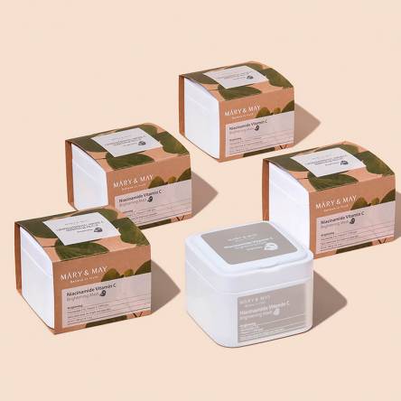 Набор осветляющих масок с ниацинамидом и витамином C Mary&May Niacinamide Vitamin C Brightening Mask  -30 шт