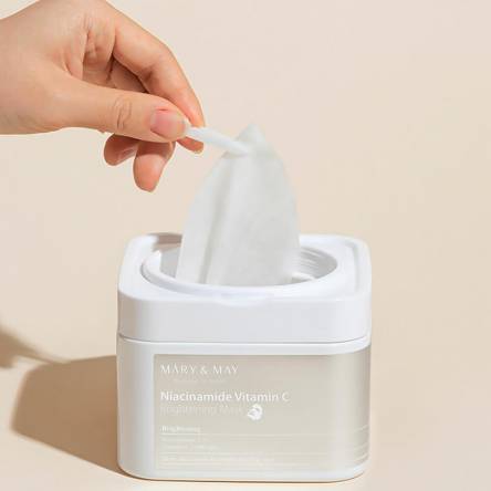 Набор осветляющих масок с ниацинамидом и витамином C Mary&May Niacinamide Vitamin C Brightening Mask  -30 шт