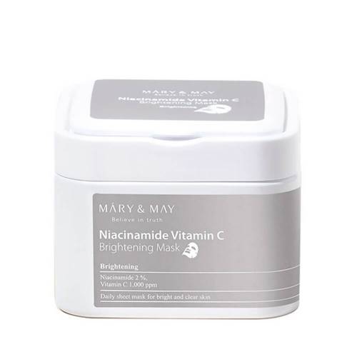 Набор осветляющих масок с ниацинамидом и витамином C Mary&May Niacinamide Vitamin C Brightening Mask  -30 шт