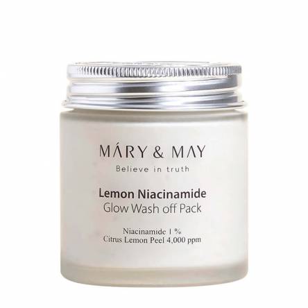 Глиняная маска для сияния кожи Mary&May Lemon Niacinamide Glow Wash Off Pack - 125 мл