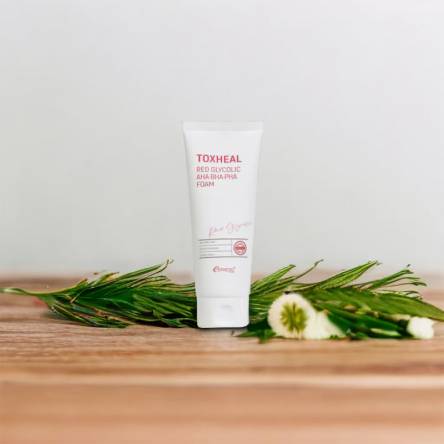 Отшелушивающая пенка с комплексом кислот Esthetic House Toxheal Red Glycolic AHA BHA PHA Foam - 150 мл