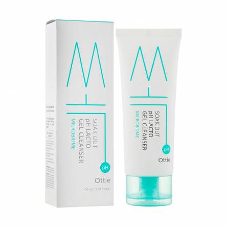 Слабокислотный гель для умывания с пробиотиками Ottie Soak Out Lacto Gel Cleanser - 100 мл