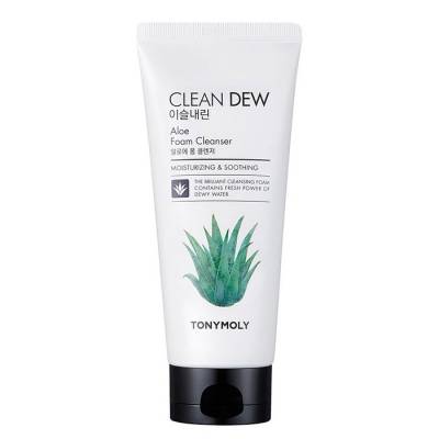 Очищающая пенка с алоэ TONY MOLY Clean Dew Aloe Foam Cleanser - 180 мл
