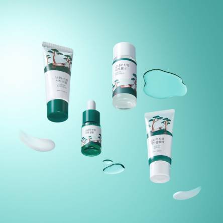 Набор средств с экстрактом сосны Round Lab Pine Calming Cica Trial Kit