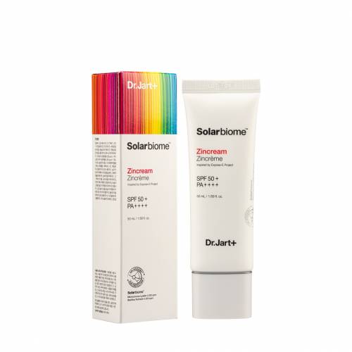 Гипоаллергенный солнцезащитный крем для лица Dr. Jart+ SolarBiome ZinCream SPF 50+ PA++++ - 50 мл