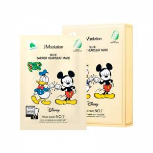 Тканевая маска с экстрактом хауттюнии JMsolution Disney Collection Selfie Barrier Heartleaf Mask - 30 мл