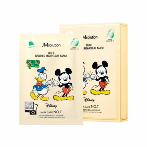 Тканевая маска с экстрактом хауттюнии JMsolution Disney Collection Selfie Barrier Heartleaf Mask - 30 мл