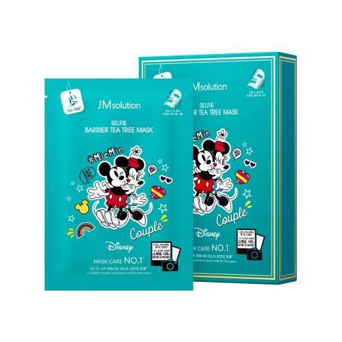 Противовоспалительная тканевая маска с чайным деревом JMSolution Disney Collection Selfie Barrier Tea Tree Mask - 30 мл