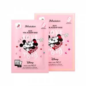 Освежающая тканевая маска с шиповником JMSolution Disney Collection Selfie Vital Rosehip Mask - 30 мл