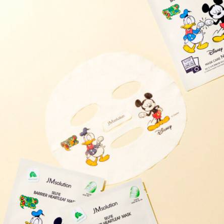 Тканевая маска с экстрактом хауттюнии JMsolution Disney Collection Selfie Barrier Heartleaf Mask - 30 мл
