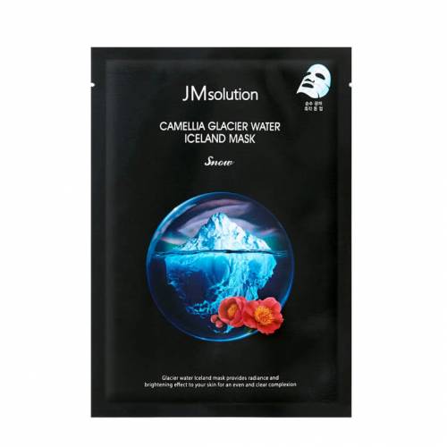 Тонизирующая тканевая маска с камелией JMsolution Camellia Glacier Water Iceland Mask - 30 гр