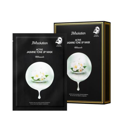 Тканевая маска для выравнивания тона с жасмином JMsolution Active Jasmine Tone Up Mask Ultimate - 30 мл