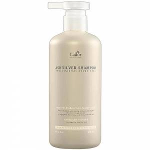 Увлажняющий оттеночный шампунь для светлых волос Lador Ash Silver Shampoo - 300 мл