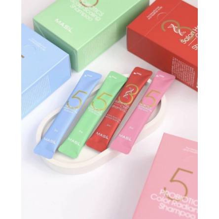 Миниатюра шампуня для защиты цвета Masil 5 Probiotics Color Radiance Shampoo - 8 мл