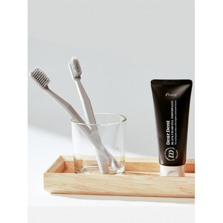 Глубокоочищающая зубная паста с древесным углём Esthetic House Dear.Dent Black Charcoal Toothpaste - 80 гр Глубокоочищающая зубная паста с древесным углём Esthetic House Dear.Dent Black Charcoal Toothpaste - 80 гр