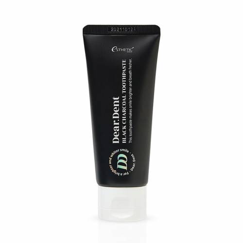 Глубокоочищающая зубная паста с древесным углём Esthetic House Dear.Dent Black Charcoal Toothpaste - 80 гр