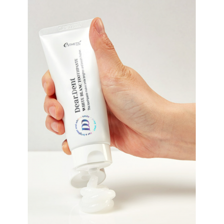 Отбеливающая зубная паста с растительными экстрактами Esthetic House Dear.Dent White Blanc Toothpaste - 80 мл