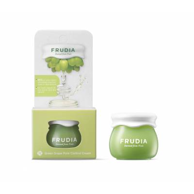 Миниатюра себорегулирующего крема Frudia Green Grape Pore Control Cream - 10 мл