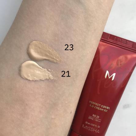 ББ-крем с комплексом пептидов MISSHA M Perfect Cover BB Cream Rx SPF42/PA+++ - 20 мл