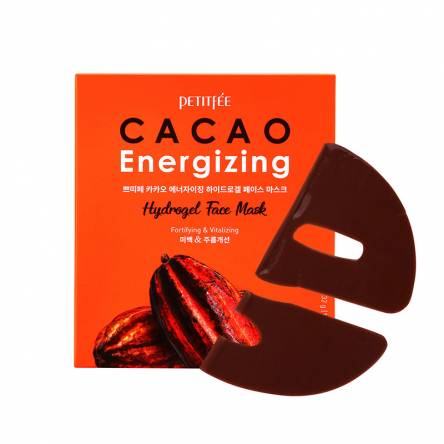 Тонизирующая гидрогелевая маска для лица с какао Petitfee Cacao Energizing Hydrogel Face Mask - 32 гр
