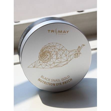 Гидрогелевые патчи для век с муцином улитки TRIMAY Black Snail Gold Nutrition Eye Patch - 90 шт Гидрогелевые патчи для век с муцином улитки TRIMAY Black Snail Gold Nutrition Eye Patch - 90 шт