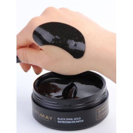 Гидрогелевые патчи для век с муцином улитки TRIMAY Black Snail Gold Nutrition Eye Patch - 90 шт Гидрогелевые патчи для век с муцином улитки TRIMAY Black Snail Gold Nutrition Eye Patch - 90 шт