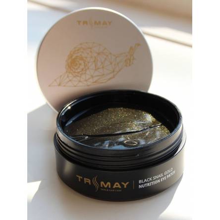 Гидрогелевые патчи для век с муцином улитки TRIMAY Black Snail Gold Nutrition Eye Patch - 90 шт Гидрогелевые патчи для век с муцином улитки TRIMAY Black Snail Gold Nutrition Eye Patch - 90 шт