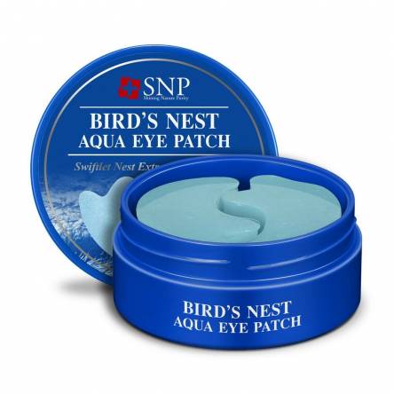 Гидрогелевые патчи для глаз с ласточкиным гнездом SNP Bird's Nest Aqua Eye Patch - 60 шт