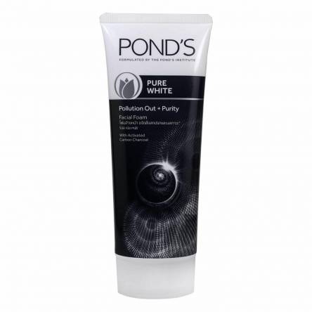 Очищающая пенка с углем POND’S Pure White Pollution Out + Purity With Activated Carbon Charcoal Facial Foam - 50 мл