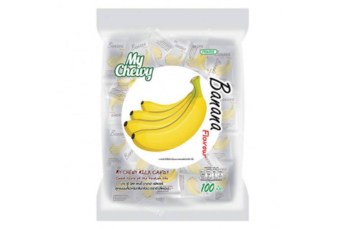 Молочные конфеты со вкусом банана My Chewy Milk Candy Banana Flavour - 360 гр