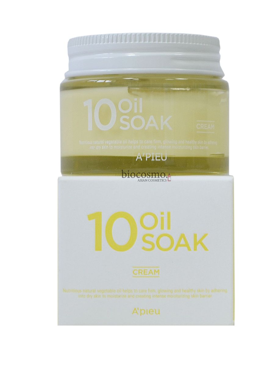 Крем для лица с органическими маслами A'PIEU 10 Oil Soak Cream - 50 мл