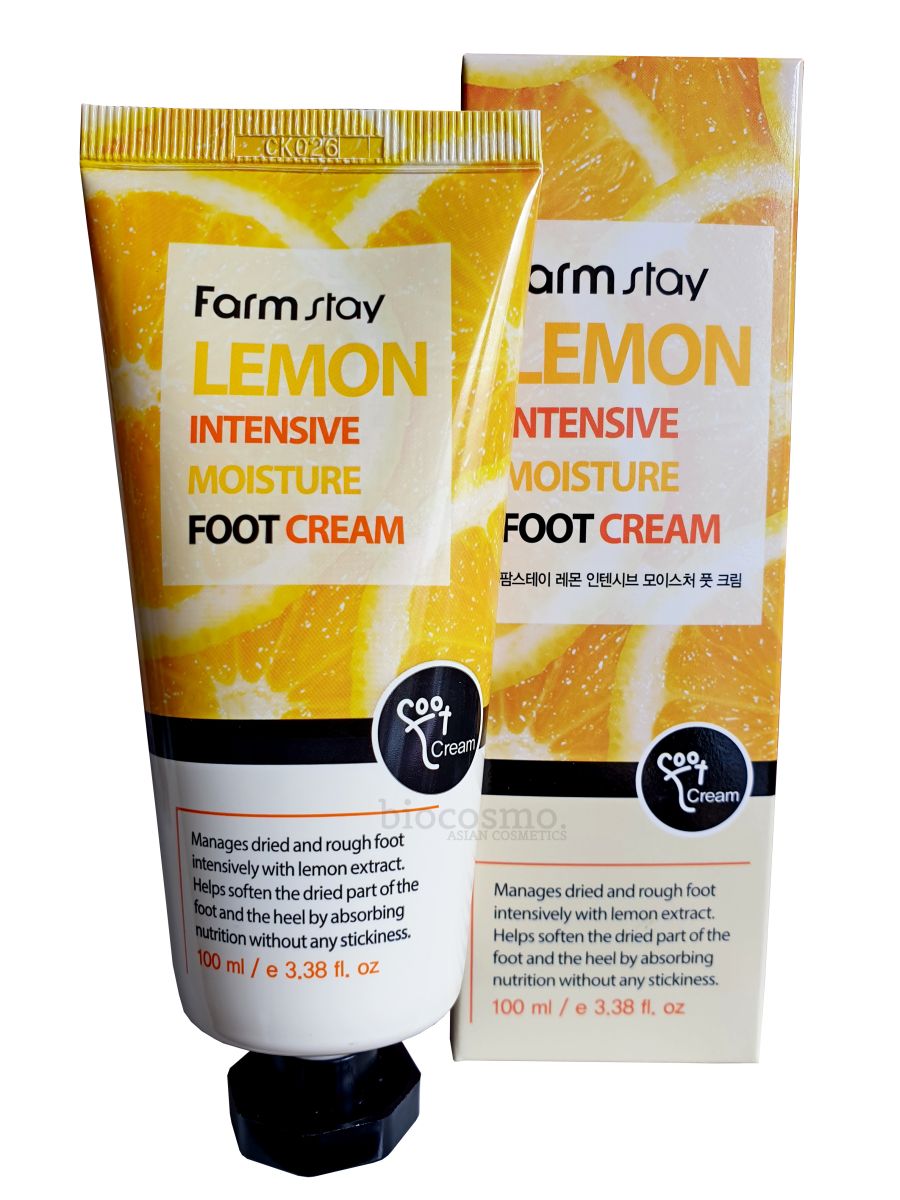 Увлажняющий крем для ног с лимоном FARMSTAY Lemon Intensive Moisture Foot Cream - 100 мл