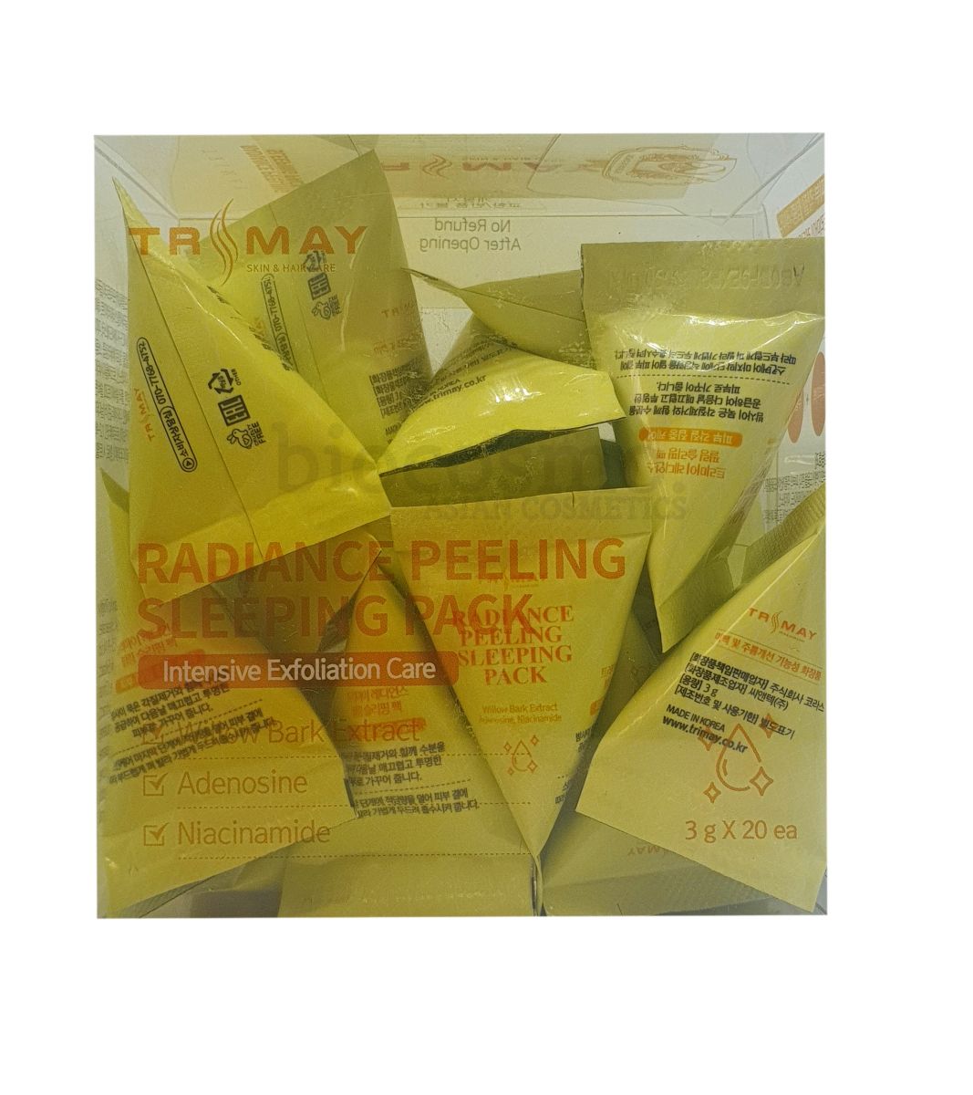 Ночная пилинг-маска с ниацинамидом Trimay Radiance Peeling Sleeping Pack - 3 гр